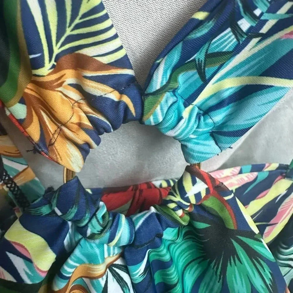 NWT Grace Karin One Piece tropical floral print Swimsuit size large - Picture 7 of 13